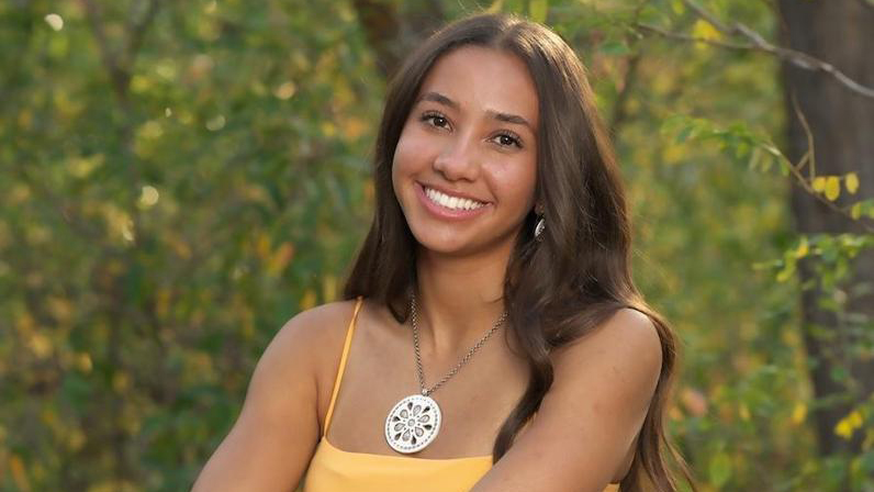 Peighton Marrero of Strasburg poses for a senior picture
