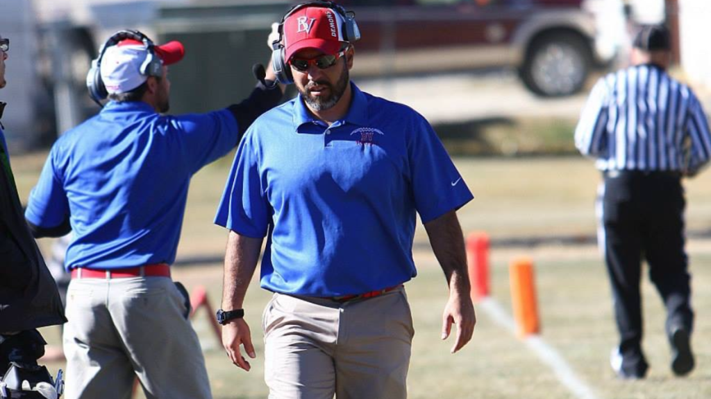 Buena Vista coach Matt Flavin on the sidelines during a game