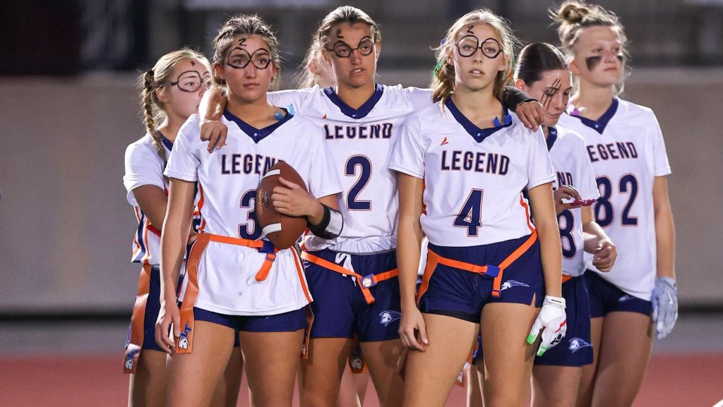 Legend flag football players