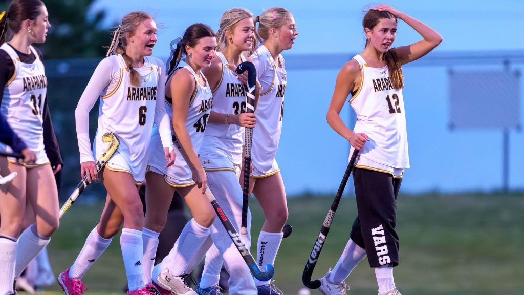 Several players from the Arapahoe field hockey team