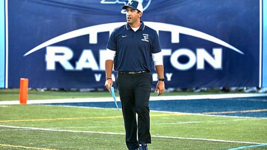 Ralston Valley football coach Jared Yannacito