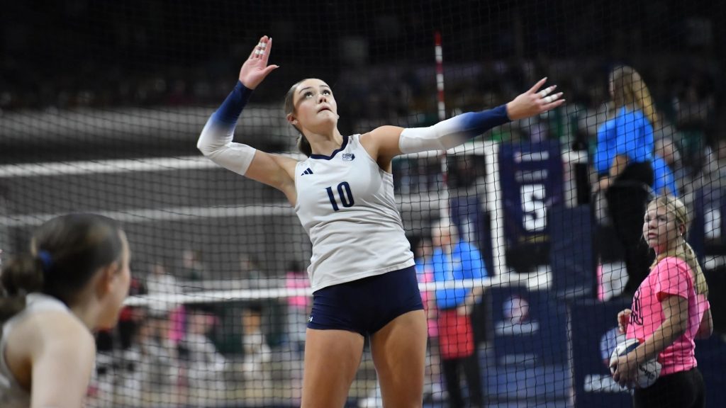 University volleyball player