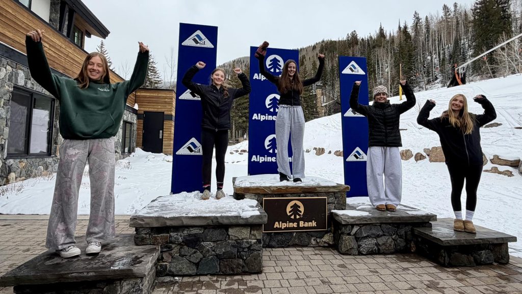 2026 Girls Giant Slalom top finishers